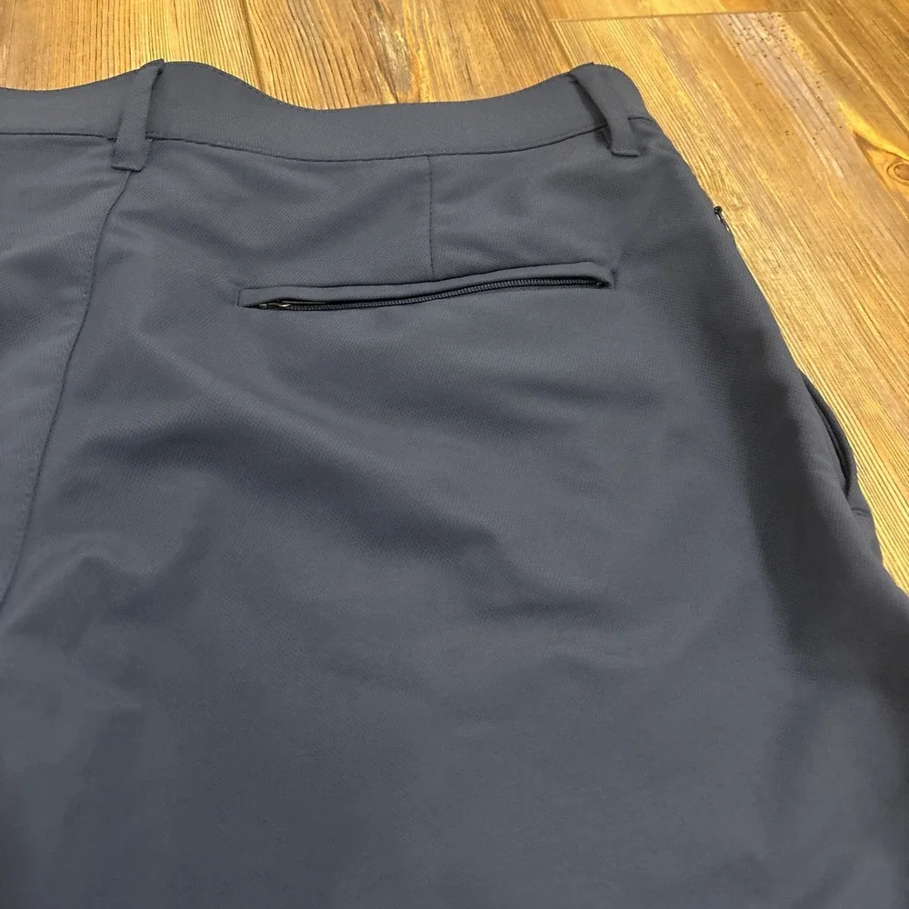 NWOT Banana Republic Men Blue Performance Stretch Slim Flat Front Pants 32x34